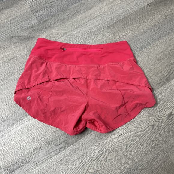Lululemon Speed Up Short Long *4" Updated Fit Red size 4 heartthorb - Picture 5 of 9